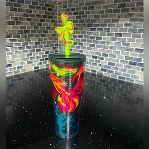 Starbucks, Winter/Holiday 2023 Ornament straw topper 24 oz Venti Cup Brand New